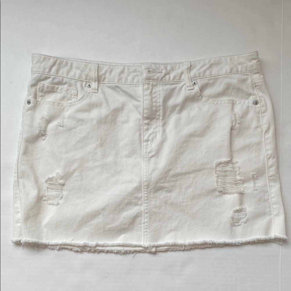 Aeropostale White Mini Skirt Casual Resort Wear
